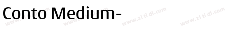 Conto Medium字体转换 Conto Medium字体转换